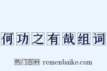 何功之有哉组词是什么意思的图片